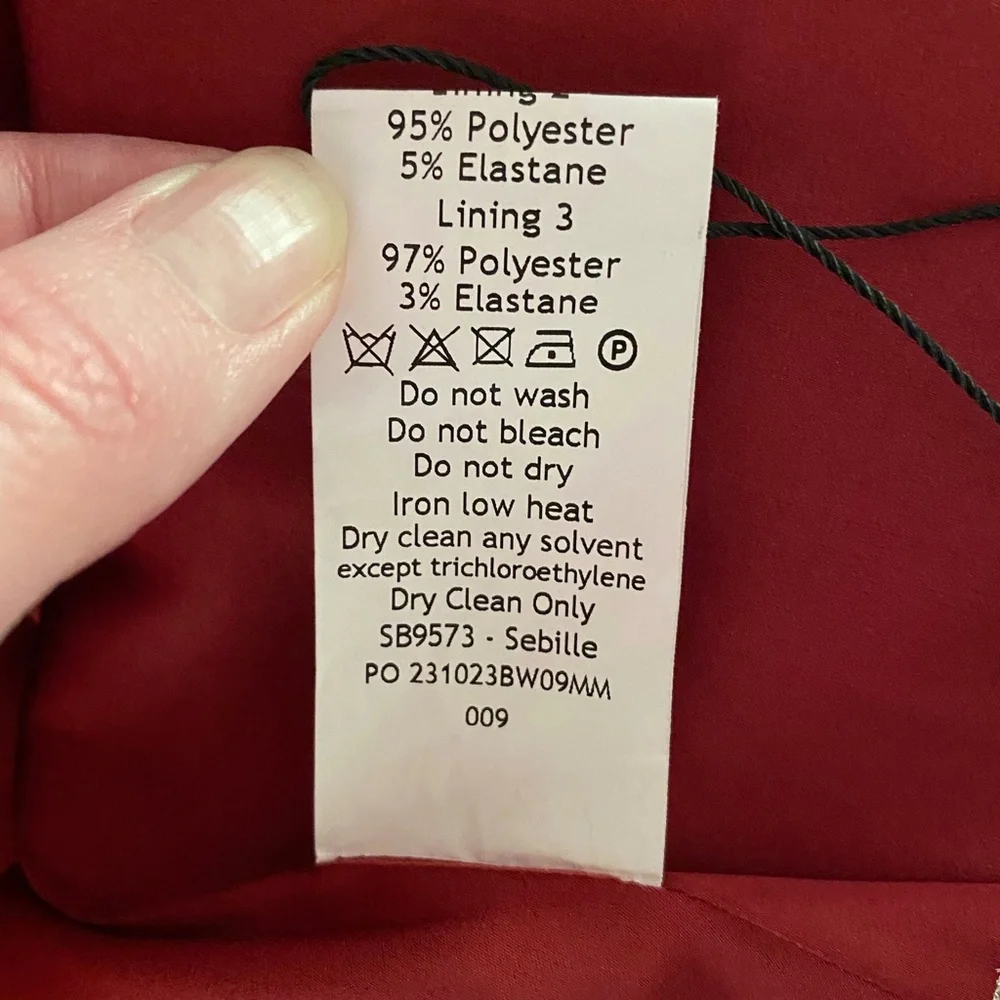 NEW House of CB Sebille Dress Blood Red XS - Picture 17 of 17